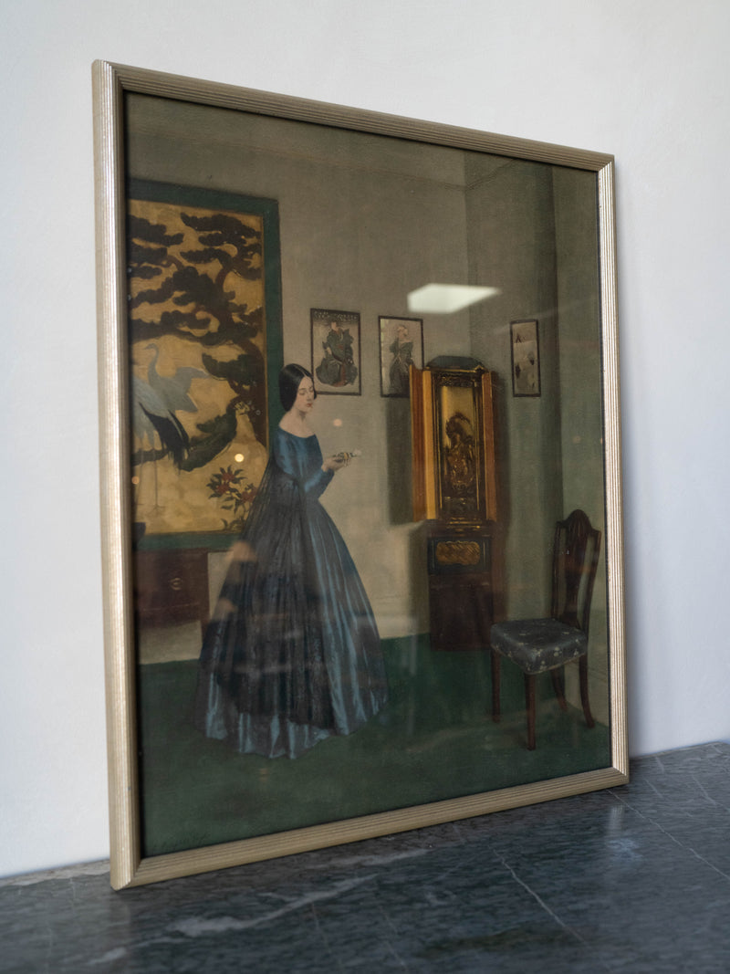 Vintage Print in Gilt Frame