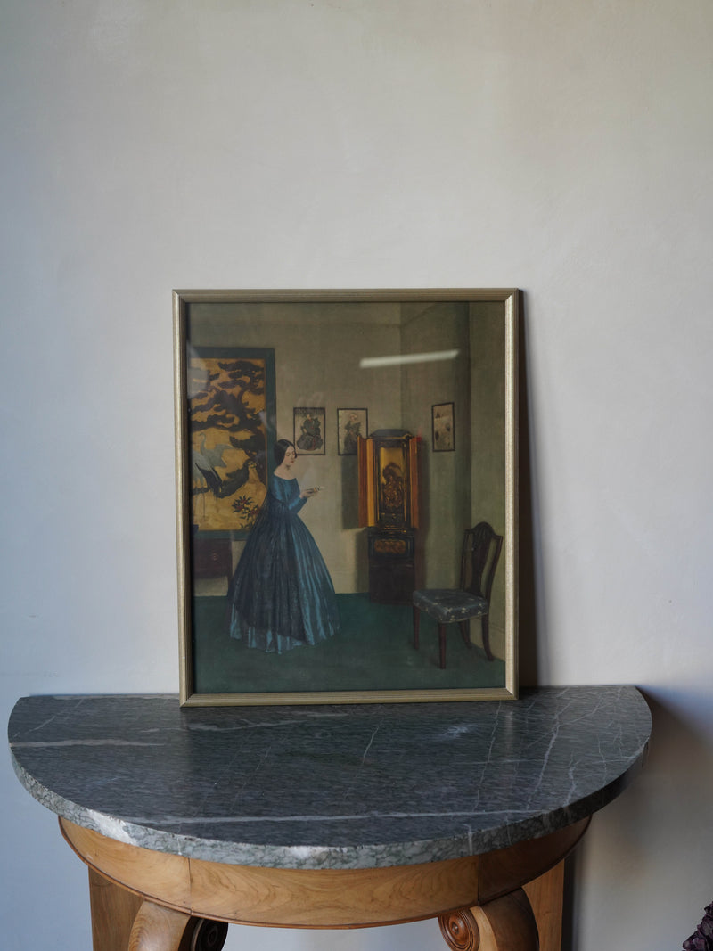 Vintage Print in Gilt Frame