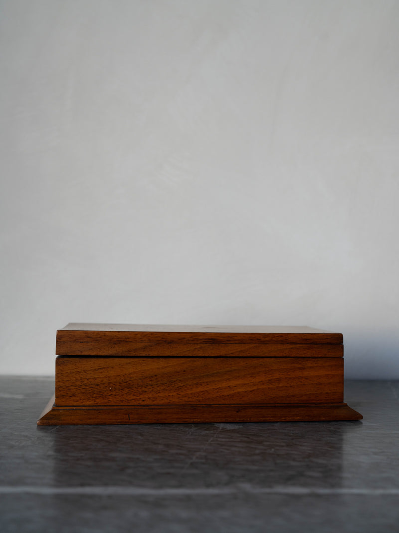 Midcentury Parquet Inlay Wooden Box