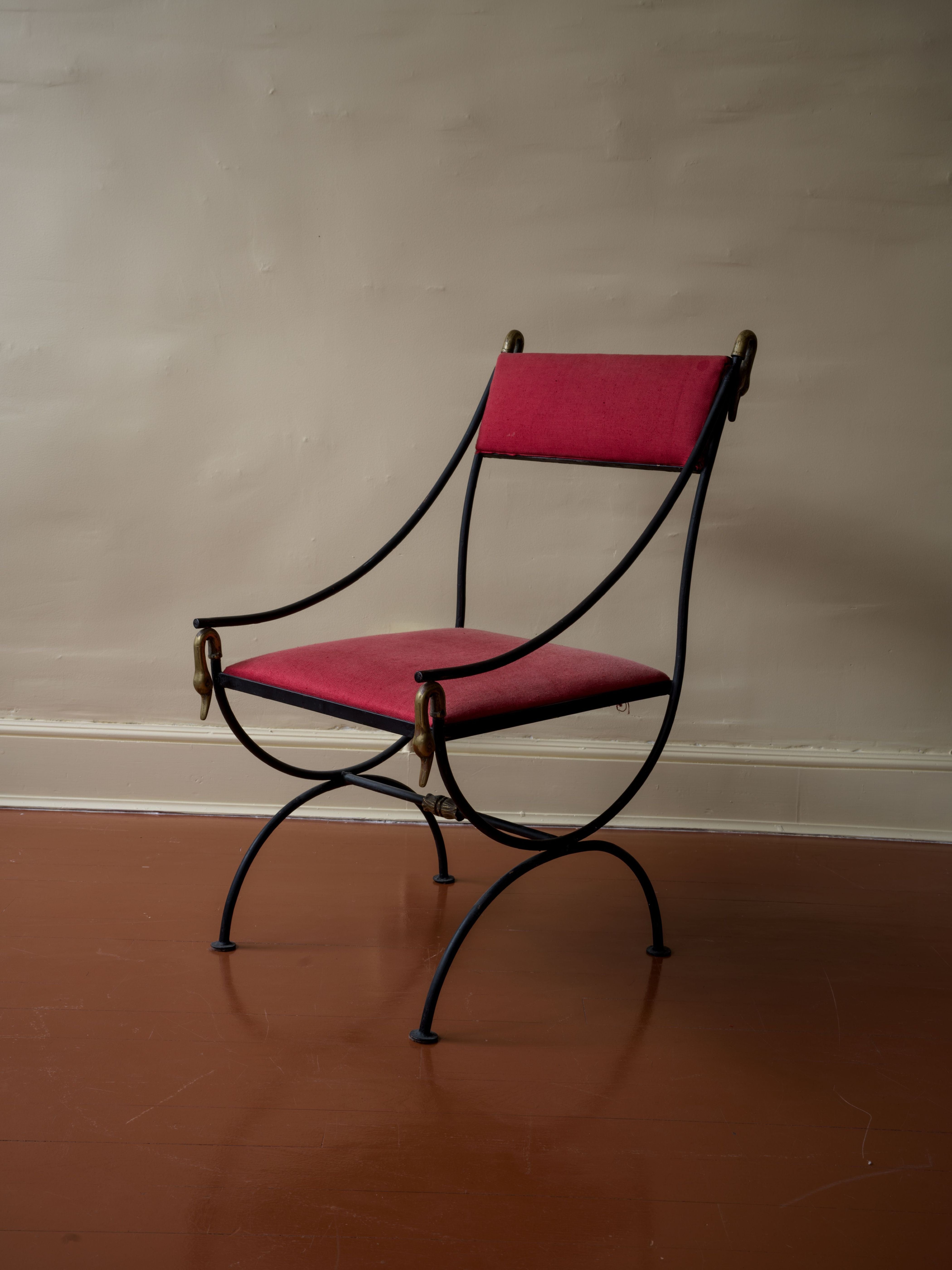Swan Chair by Maison Jansen, Pink