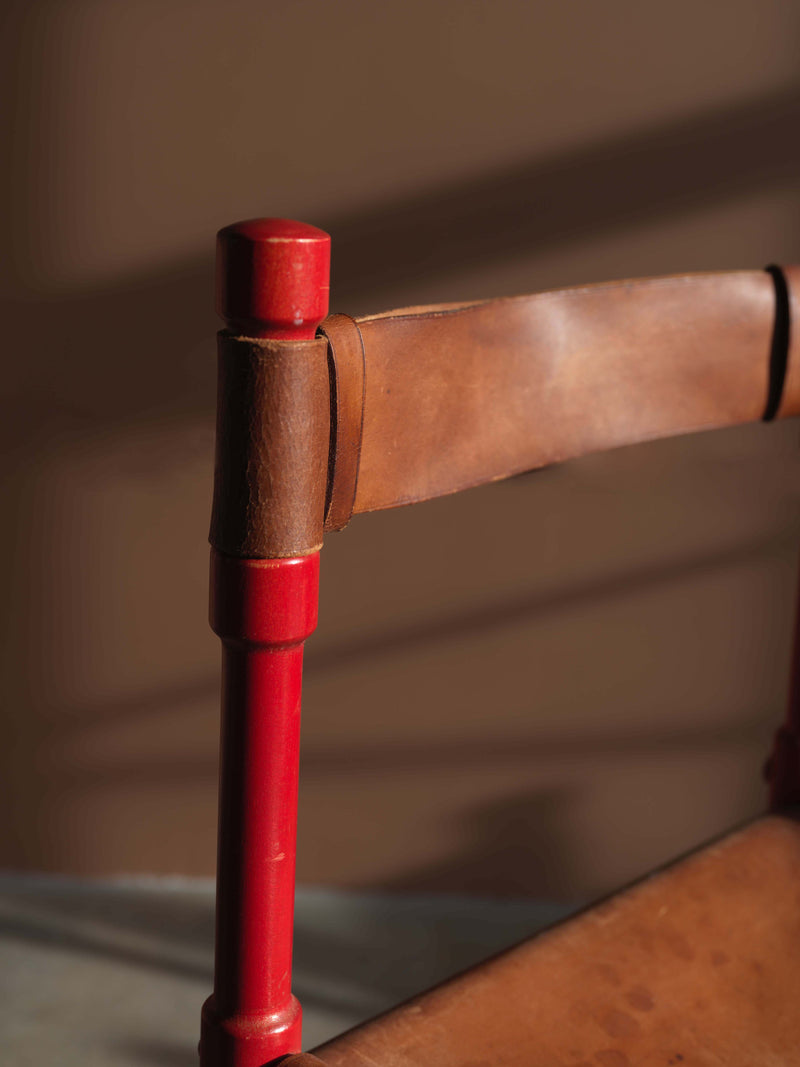 Leather Dining Chairs in the style of Asko, c. 1960, Set of 8