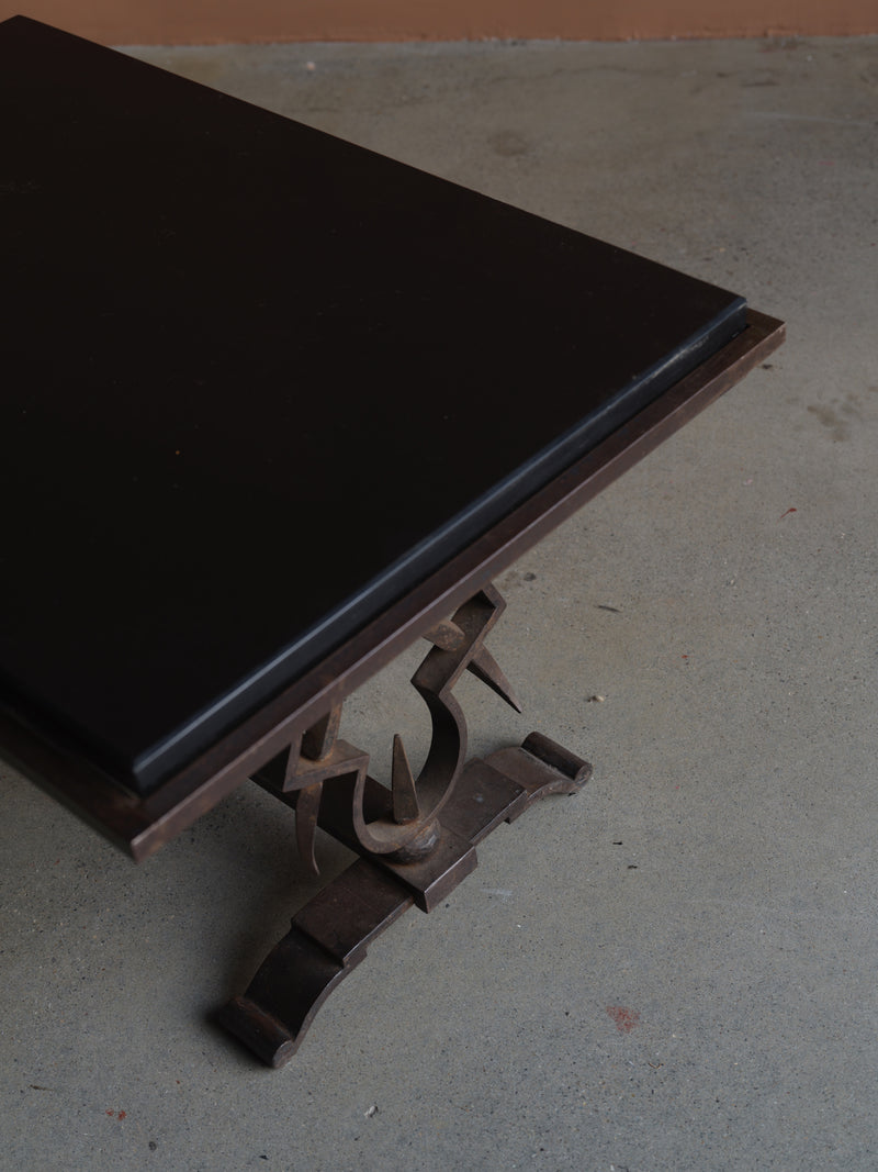 Art Deco Wrought Iron Coffee Table